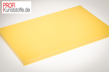 70 cm x 30 cm , gelbes Kunststoffschneidbrett, PROFIBRETT aus Vollkunststoff, HACCP geeignet, Spülmaschinenfest, höchst messerschonend, Industriequalität, für alle Lebensmittel geeignet